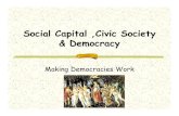Social Capital ,Civic Society & Democracy Key challenges: Putnam 2005 What has happened to civic engagement