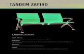 ZAFIRO - · PDF file tandem ZAFIRO TANDEM ZAFIRO PATAS Estructura en acero con pintura electrostática color gris y niveladores de superficie BRAZOS Brazos en acero con pintura electrostática