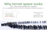 Why kernelspace sucks?