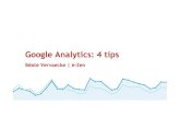 Presentatie Google Analytics - 4 Tips