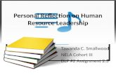 Personal reflection on human resource leadership