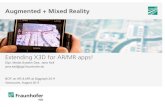 Augmented + Mixed Reality X3¢  AR as Mixed Reality Technology AR 2010 and 1995 Since 2008! Mobile/Smartphone