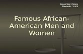 Famous african american men and women