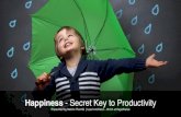 Happiness - Secret Key to Productivity by Melvin Thambi  RapidValue solutions