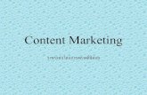 Content Marketing - Maejo · PDF file Content Marketing คือ •Content Marketing เป็นการจดัการด้านเน้ือหาในการทาการตลาด
