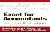 Conrad carlberg excel for accountants tips, tricks & techniques 2007