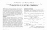 Methods for Computing Photogrammetric Refraction ... ... refraction for any zenith angle, including