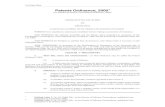 Patents Ordinance, 2000 - WIPO The Patent Office Patents Ordinance, 20001 (As amended by Patents (Amendment)