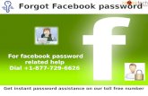 Forgot facebook password?Dial 1-877-729-6626 to recover password