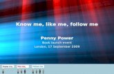 Know Me, Like Me, Follow Me - Book launch Slides