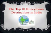 The top 10 honeymoon destinations in india