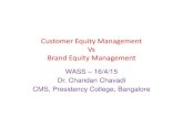 Customer equity management vs brand equity management