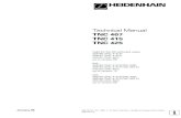 Technical Manual TNC 407, TNC 415 B, TNC 425