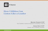 How Utilities Can Listen Like a Leader - E Source 2019. 10. 31.آ  Defining Customer Experience Customer