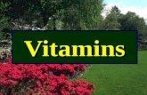Vitamins. 1. Water-soluble Vitamins 2. Fat-soluble Vitamins Vitamins