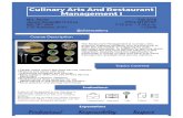 Culinary Arts And Restaurant Mana ementl · PDF file Culinary Arts And Restaurant Mana ementl . The Restaurant Management & Culinary Arts program prepares students who are planning
