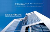 Accenture Industry Accenture Banking High Performance Core Banking Transformation