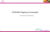 UTRAN Paging Concepts