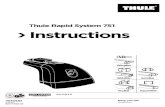Thule Rapid System 751 Instructions - Roof Racks · PDF file C.20120901 501-7740-01 SquareBar AeroBar ProBar WingBar SlideBar. 2 501-7740-01 x1 x4 x4 x4 x2 x4 12 mm x8 x2 x1 x4 x2