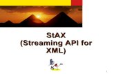 StAX (Streaming API for XML)