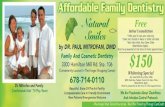 Dentist Flyerdentist- Family And Cosmetic Dentistry 3300 Hamilton Mill Rd. Ste. 106 (Conveniently Located
