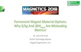 Permanent Magnet Material Options: Why $/kg And (BH)max ... molded ferrite, NdFeB and hybrid magnets