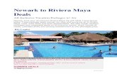 Newark to Riviera Maya Deals - · PDF file today! These package deals include non-stop and round-trip air to Riviera Maya, hotel, hotel taxes and local representative. We offer cheap