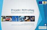 Projekt REProMag - KONGRESS BW F. Meyer, Recycling von Nd aus Nd-Fe-B Magneten in Elektroaltger£¤ten,