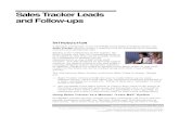 Sales Tracker Leads and Follow -ups - Sales Tracker Leads and Follow -ups . I. NTRODUCTION. A dynamic