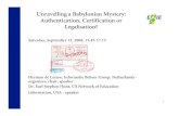 Unravelling a Babylonian Mystery: Authentication ... Unravelling a Babylonian Mystery: Authentication,