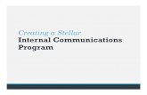 Creating a Stellar Internal Communications Program the success of an internal communications program