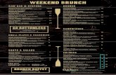 Weekend Brunch - Oyster Bar · PDF file Weekend Brunch go bottomless EVERYTHING YOU NEED FOR YOUR PERFECT DRINK MIMOSAS - 14 BLOODY MARYS - 18 Gator Hush Puppies ..... Florida alligator