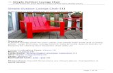 Simple Outdoor Lounge Chair - Simple Outdoor Lounge Chair Published on Ana White ( ) Simple Outdoor