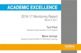 Academic ACADEMIC EXCELLENCE Excellence 3/9/2017 ¢  Academic Excellence 3 Competency breakdown by subgroup