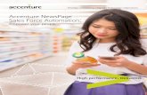 Accenture NewsPage Sales Force Automation · PDF file Rise in order lines for one of the largest consumer goods companies in India Made for emerging and developing markets Accenture