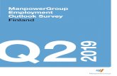 ManpowerGroup Employment Outlook Survey Finland Q2 ManpowerGroup Employment Outlook Survey 1 SMART JOB