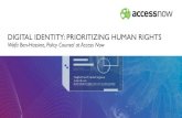 Digital Identity: Prioritizing Human Rights DIGITAL IDENTITY: PRIORITIZING HUMAN RIGHTS Wafa Ben-Hassine,