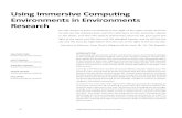 Using Immersive Computing Environments in Environments ... chens/PDF/ACSA.AM.102.13-1.pdf · PDF file Using Immersive Computing Environments in Environments Research ... strategic