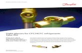 Sight glasses for CFC/HCFC refrigerants Type SGI 014-1057 014-1058 014-1067 014-1068 014-1069-1) Code
