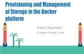 Provisioning and Management of Storage in the Docker contributions from Docker, Kubernetes and Mesos