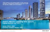 ASSA ABLOY Leading the future ABLOY CMD... © ASSA ABLOY. All rights reserved Agenda 1. Introduction - ASSA ABLOY 2017 2. Finance –Overview 3. Strategy - Our Road to the Future 4.