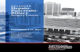 ADVANCED Hepato- Pancreato- Advanced... On-site registration for the MD Anderson Advanced Hepato-Pancreato-Biliary Surgery Course will be open at Noon on Thursday, November 9, 2017.