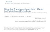 Litigating Trucking Accident Injury Claims for Plaintiffs ...media. Litigating Trucking Accident Injury