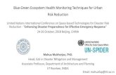 Blue-Green Ecosystem Health Monitoring Techniques for ... Blue-Green Ecosystem Health Monitoring... Blue-Green Ecosystem Health Monitoring Techniques for Urban Risk Reduction United