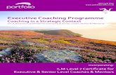 Executive Coaching Programme Executive...¢  Executive Coaching Programme The 3x2¢â‚¬¯day Modules are supported