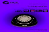 GSHD40DV Infravermel · PDF file Câmera Infravermelho AHD 720p 720p Smart IR Tecnologia Real Color. DIFERENCIAIS • Alta Deﬁnição - HD(720P) • 0 lux com infravermelho acionado