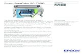 Epson SureColor SC-T5000 Datasheet Epson SureColor SC-T5000 DATASHEET This 36-inch large format 4-colour