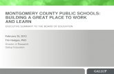 MONTGOMERY COUNTY PUBLIC SCHOOLS: BUILDING A GREAT %5. Means 3.87 . 3.58 . 3.82 . 3.82 . 2.91 . 3.06