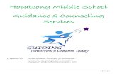 Hopatcong Middle School Guidance & Counseling Guidance... Hopatcong Middle School Guidance & Counseling Services Prepared by: Jaime Walker, Director of Guidance Danielle Manisa, School