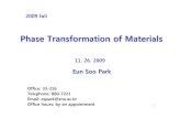 Phase Transformation of 2018-01-30¢  1 Phase Transformation of Materials Eun Soo. Park Office: 33-316